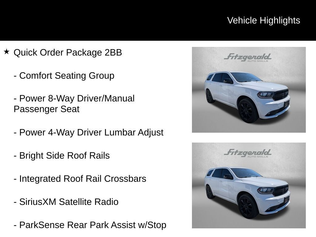 2018 Dodge Durango SXT