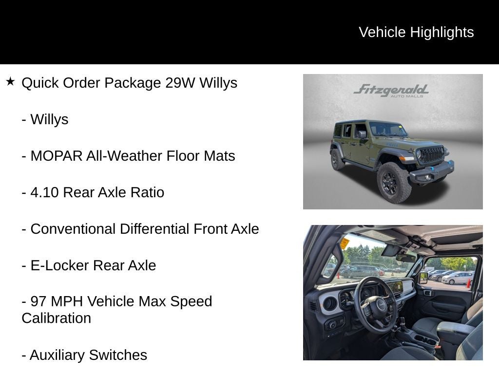 2024 Jeep Wrangler Willys 4xe