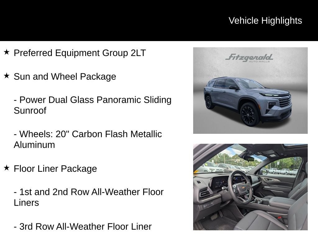 2025 Chevrolet Traverse LT 2LT