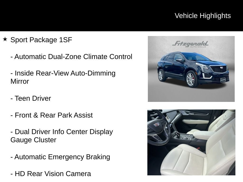 2022 Cadillac XT5 Sport