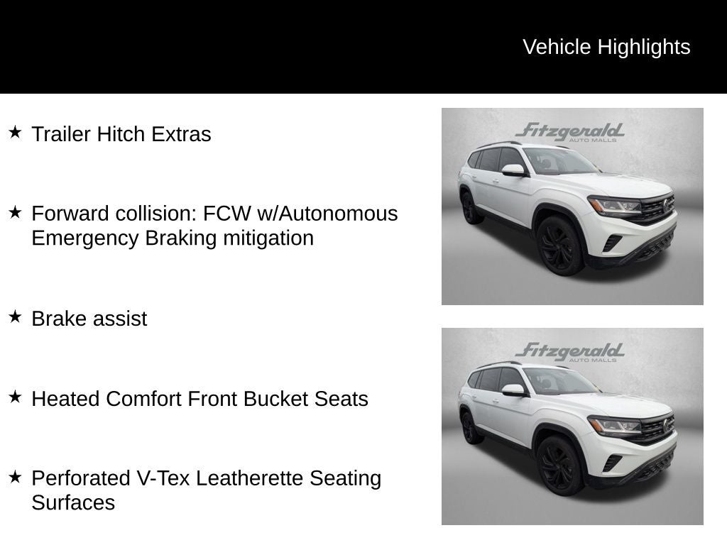2021 Volkswagen Atlas 3.6L V6 SE w/Technology