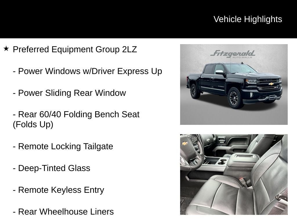 2016 Chevrolet Silverado 1500 LTZ 2LZ