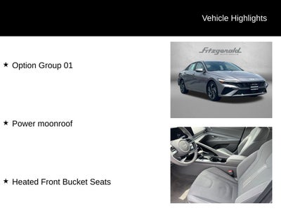 2025 Hyundai Elantra SEL Convenience