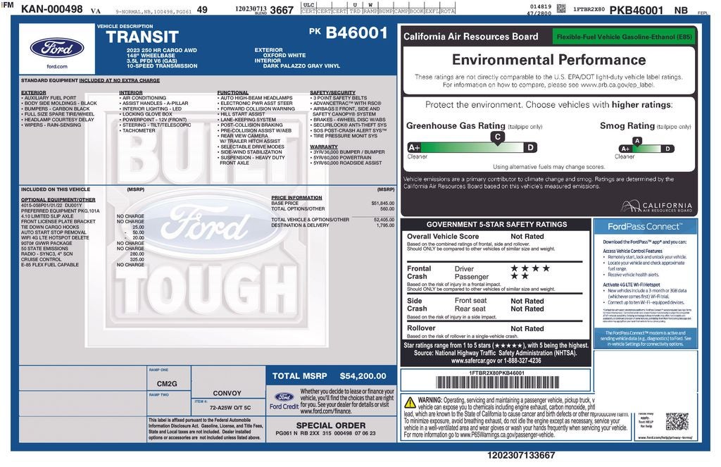 2023 Ford Transit Base