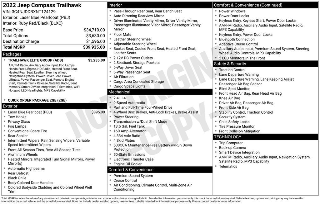 2022 Jeep Compass Trailhawk
